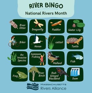 June 1-30: River Month Bingo with the Massachusetts River Alliance! @ Watersheds all over Massachusetts!